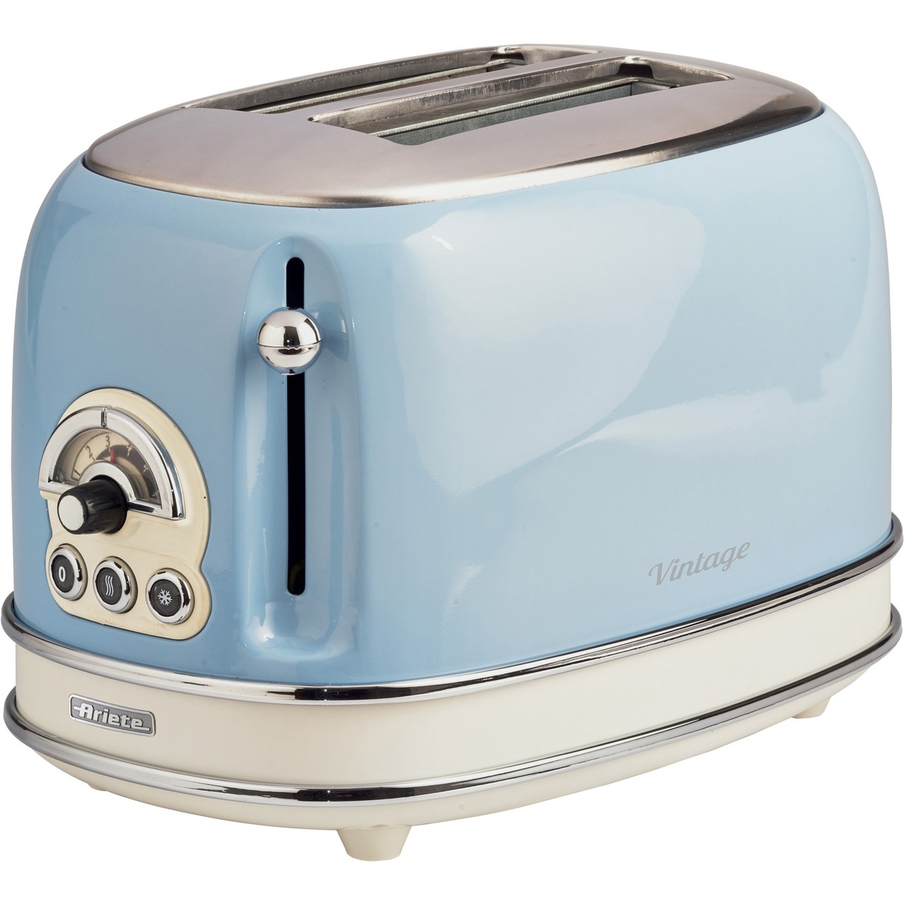 Ariete Vintage Toaster 155 für 2 Scheiben Toast - 810 Watt | hellblau