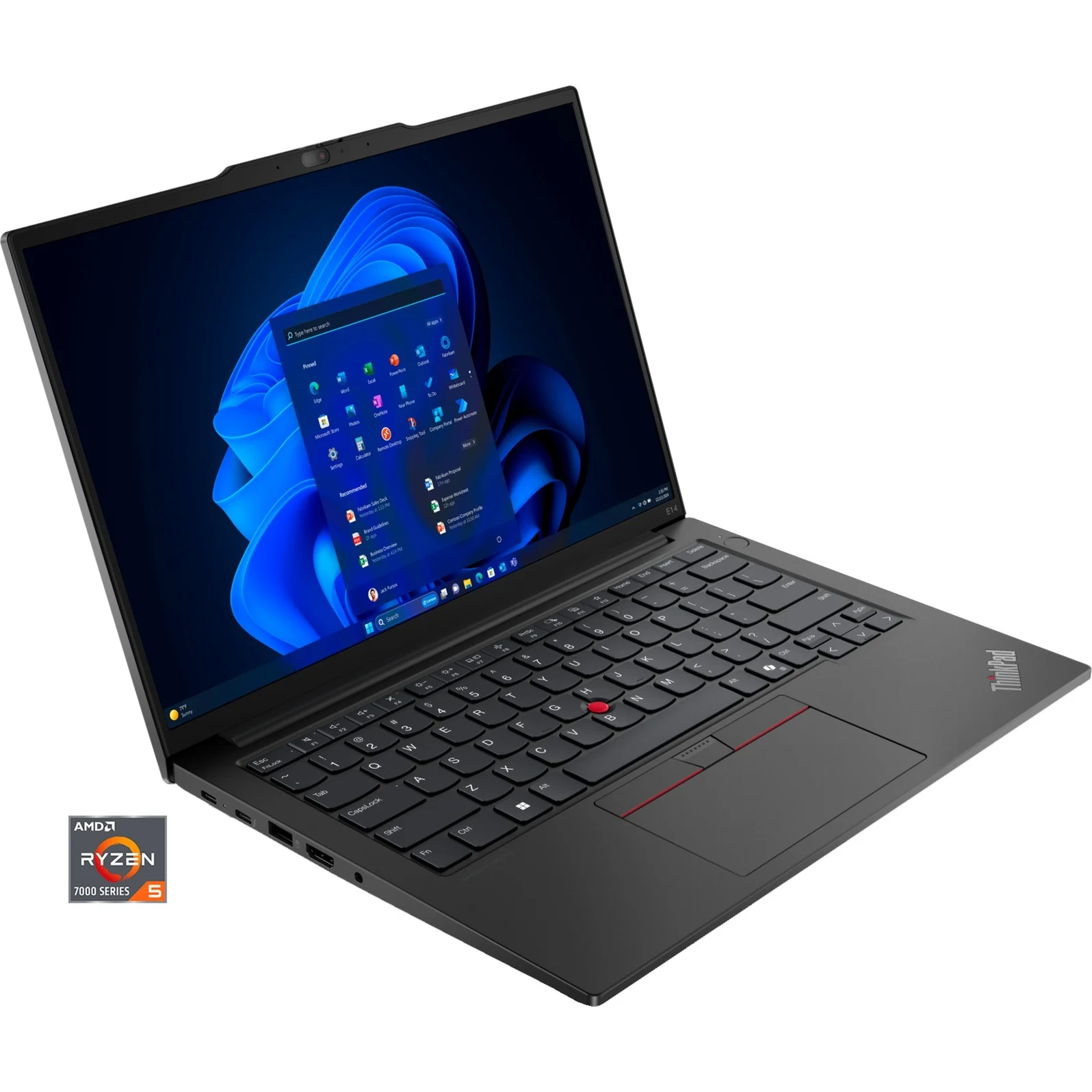 Lenovo ThinkPad E14 AMD G6 - 21M3002EGE - 60 Hz Display, 256 GB SSD, 8 GB,  Windows 11 Pro | schwarz