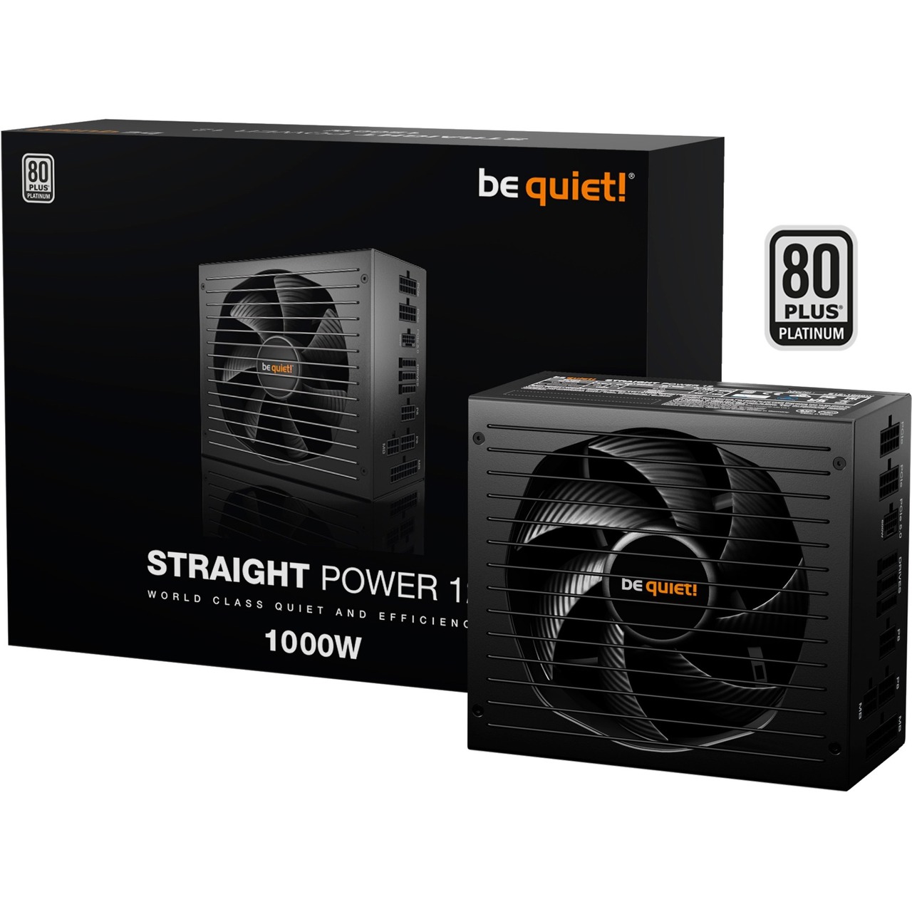 1000W be quiet! Straight Power 12 - 1x 12VHPWR, 4x PCIe, Kabel-Management | schwarz