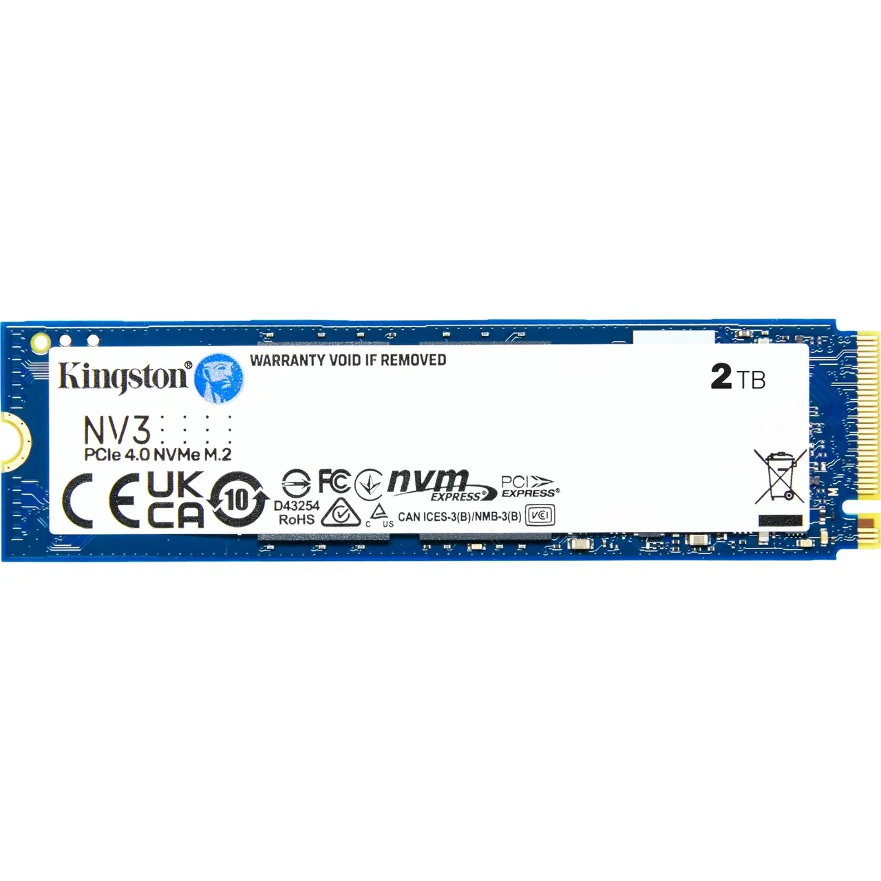 2 TB Kingston NV3 - PCIe 4.0 x4, NVMe, M.2 2280