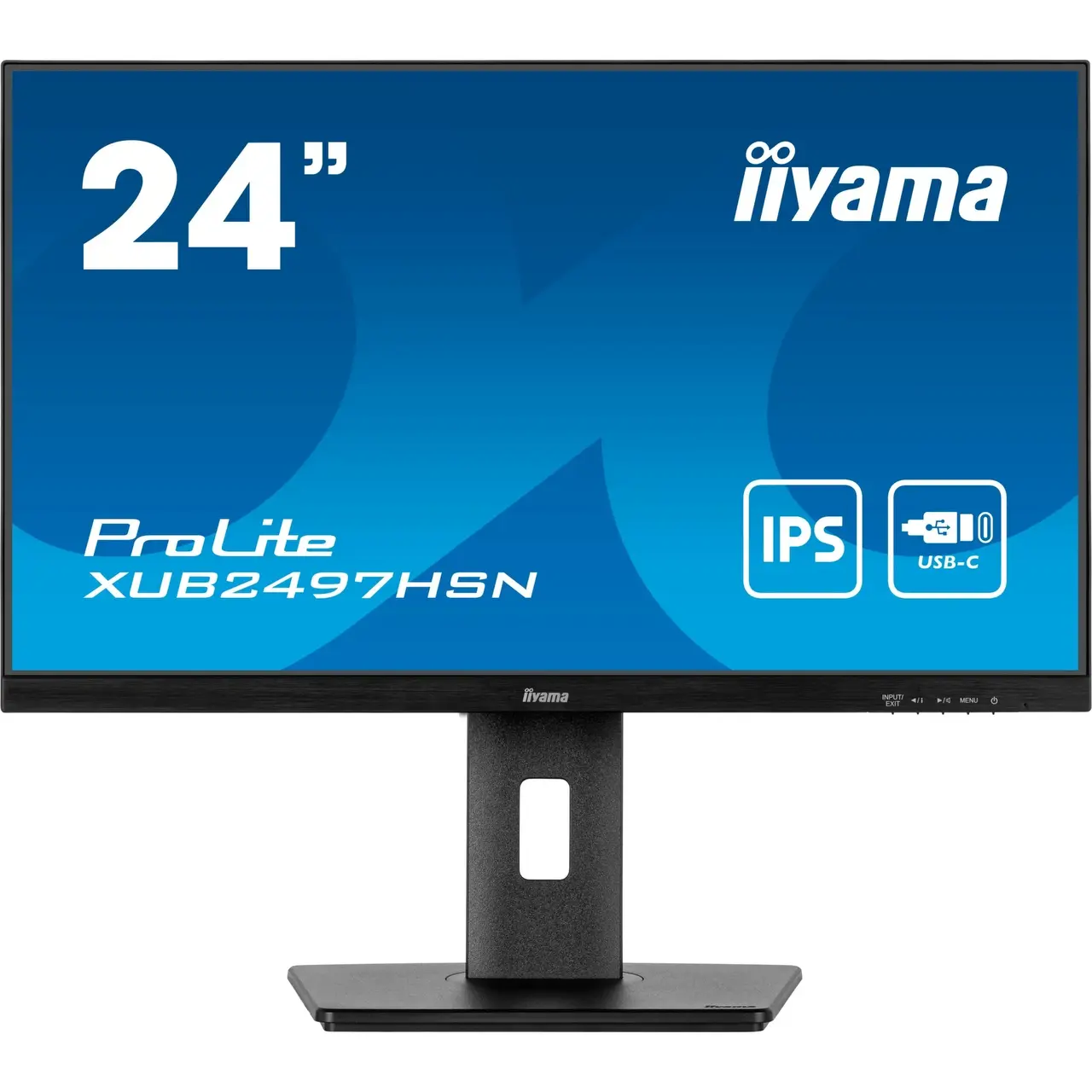 iiyama ProLite XUB2497HSN-B2 - FullHD, IPS, USB-C, RJ-45, 100Hz Panel | schwarz