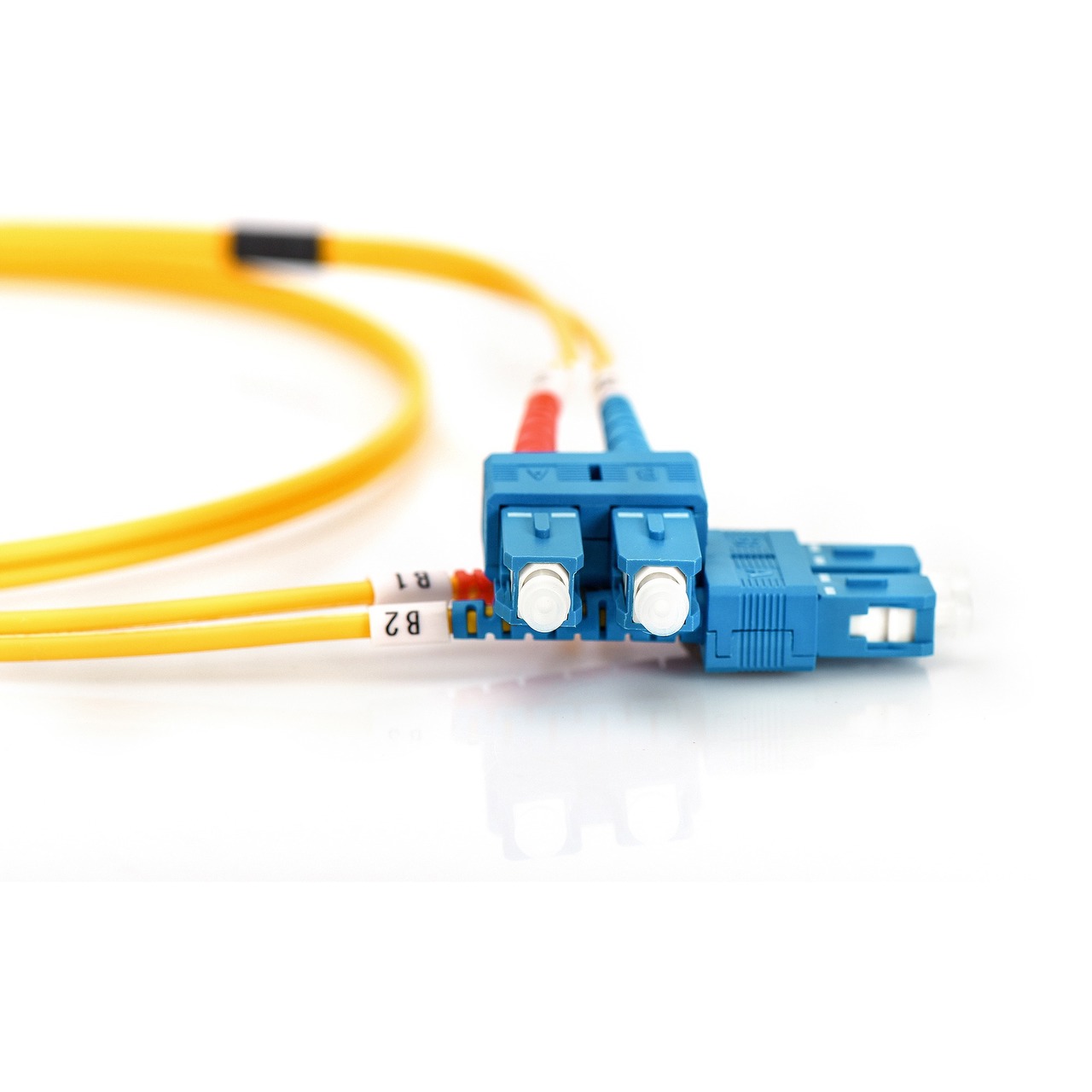 Digitus LWL Patchkabel - Duplex, SC > SC Stecker, Singlemode OS2 | gelb