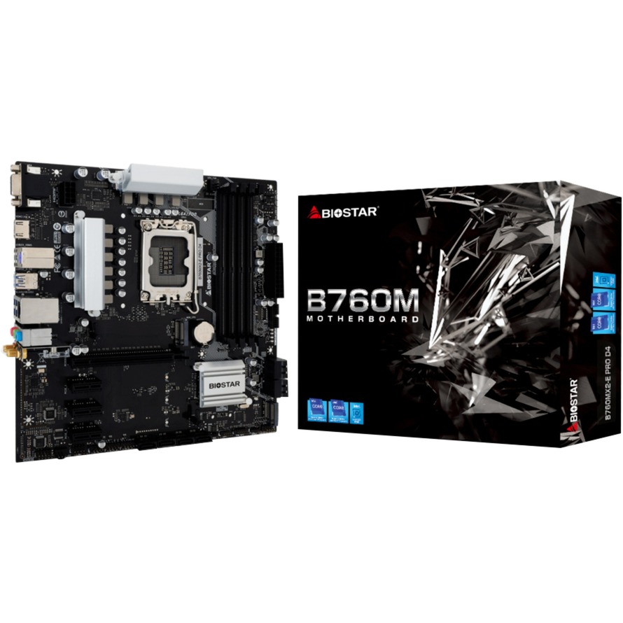 Biostar B760MX2-E Pro D4 | Sockel 1700 Mainboard