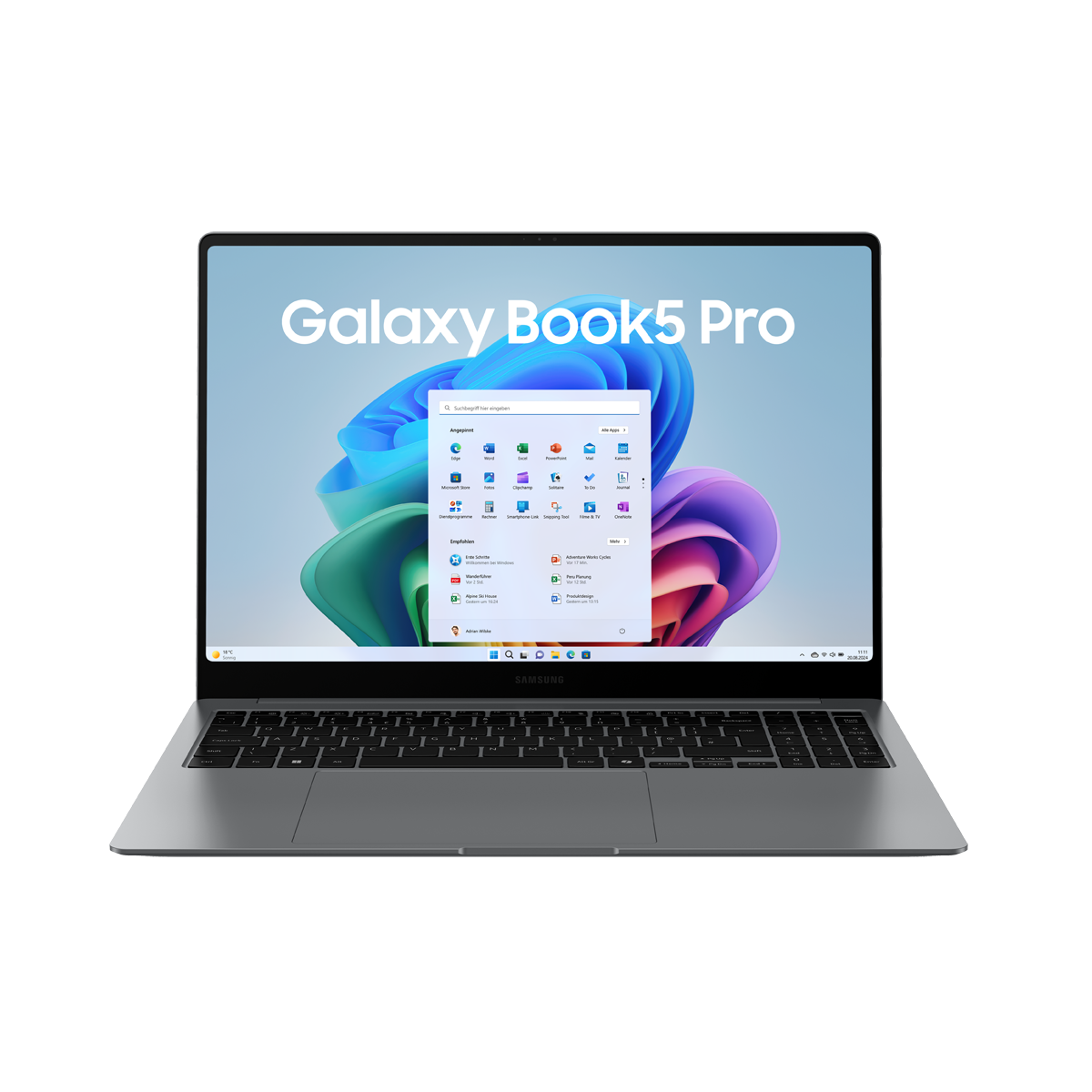 Samsung Galaxy Book5 Pro  - Ultra 7 258V, 32GB, 1TBSSD, Windows 11 Pro | grau