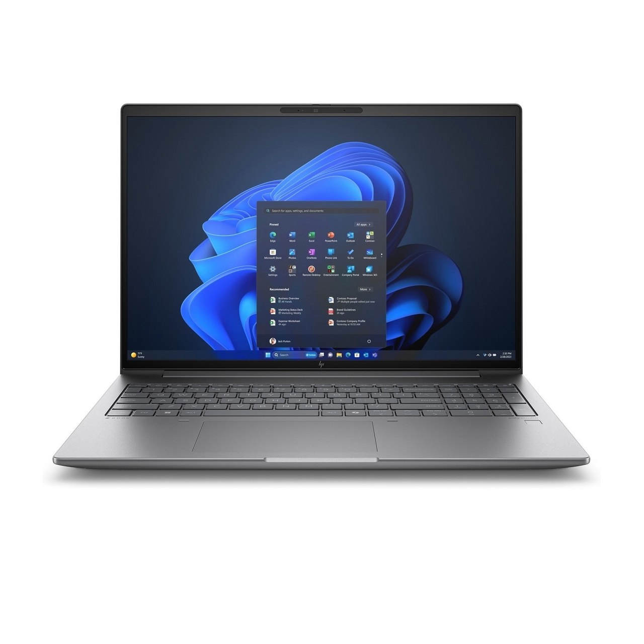 HP ZBook Power 16 G11A - AMD Ryzen 9 8945HS, NVIDIA RTX 3000, 64 GB, 1 TB SSD, Windows 11 Pro | grau