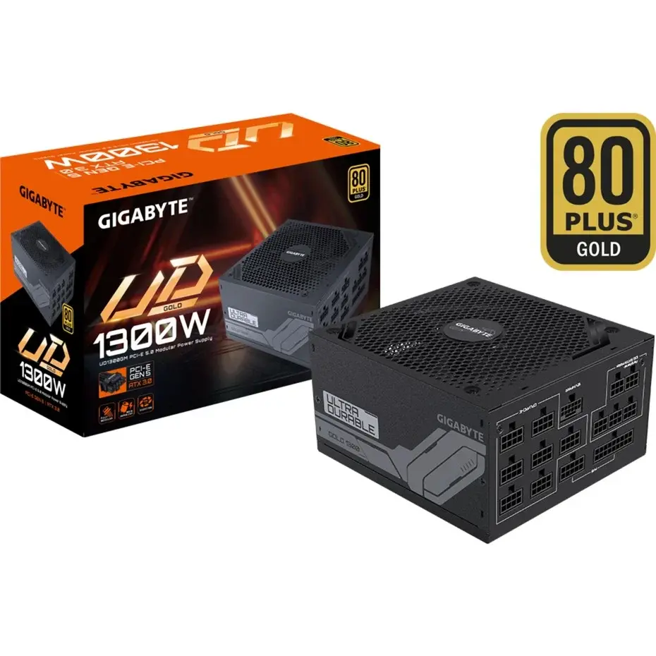 GIGABYTE GP-UD1300GM PG5 - 1x 12VHPWR, 8x PCIe, Kabel-Management, 1300 Watt | schwarz