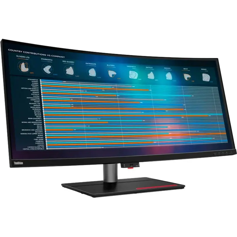 Lenovo ThinkVision P40w-20 - WUHD, IPS, Curved, Thunderbolt, USB-C | schwarz