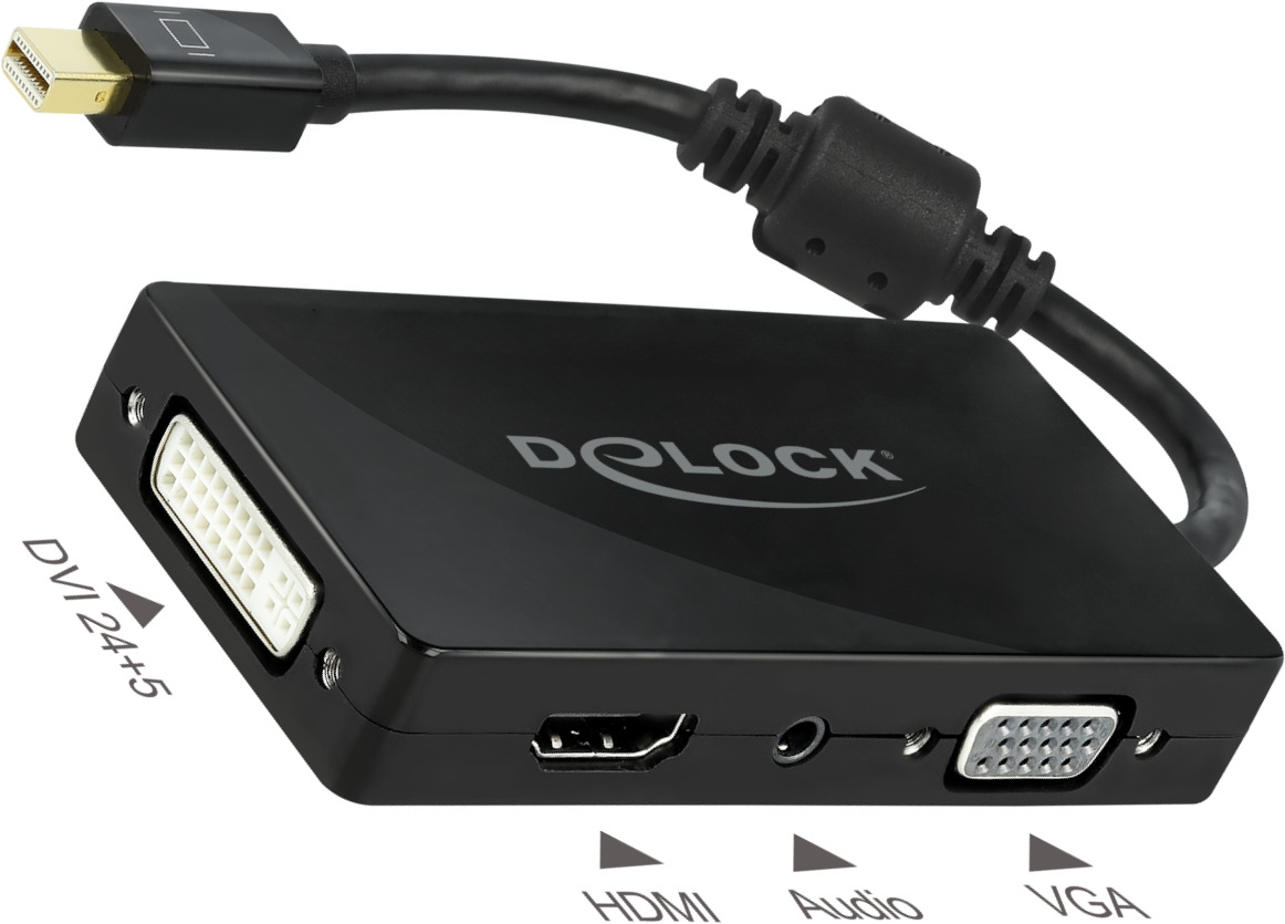 DeLOCK Adapter Mini DisplayPort > VGA + HDMI + DVI + 3,5mm Klinkenbuchse
