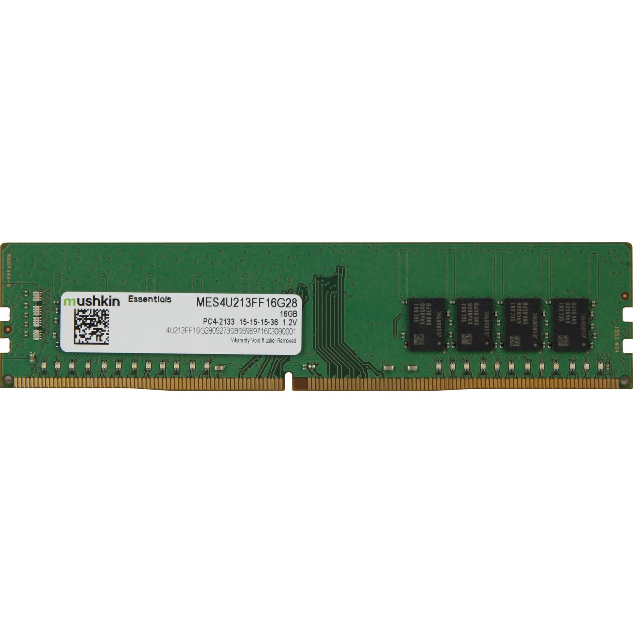   16 GB Mushkin MES4U213FF16G28 DIMM DDR4-2133 - Essentials | grün