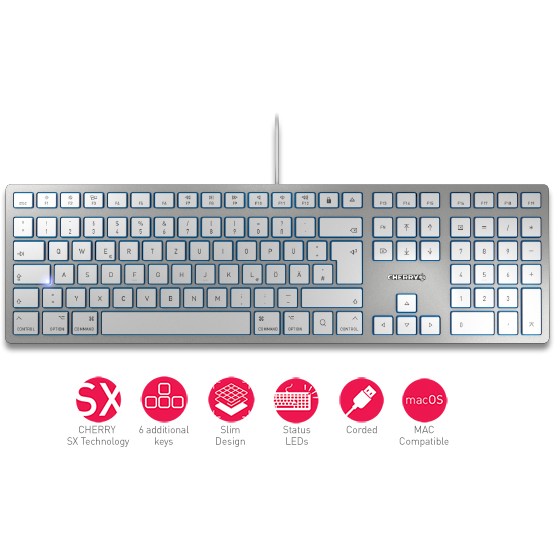 CHERRY KC 6000 SLIM FOR MAC, Tastatur