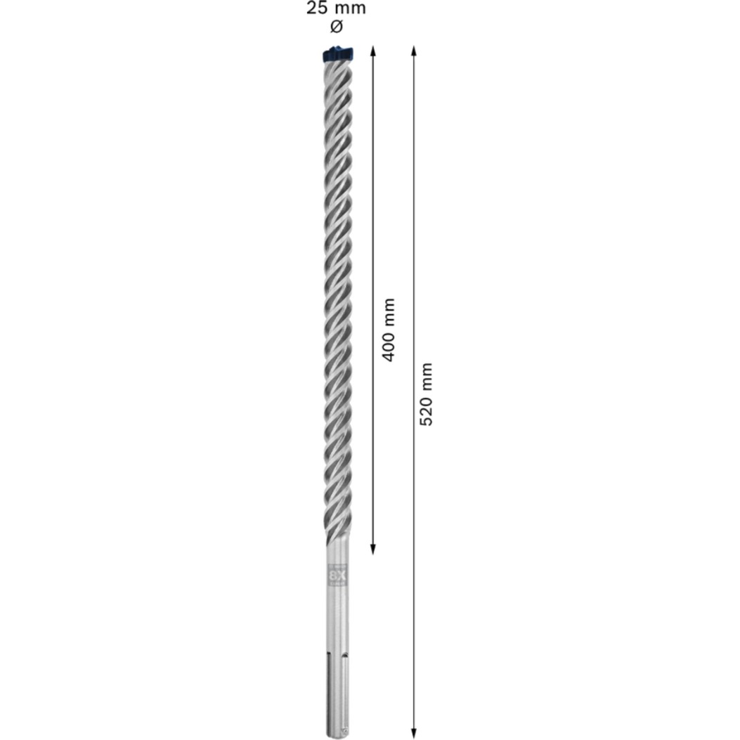 25mm Bosch Expert Hammerbohrer SDS-max-8X