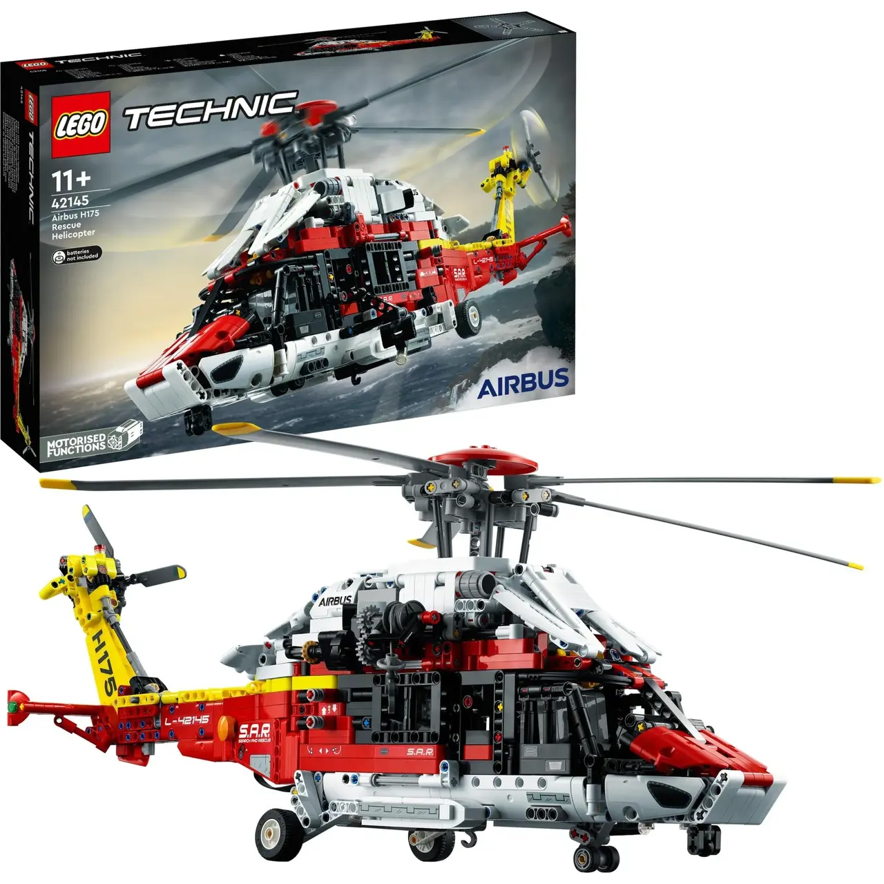 LEGO 42145 Technic Airbus H175 Rettungshubschrauber, Konstruktionsspielzeug