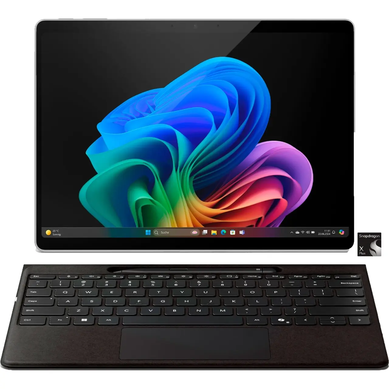 Microsoft Surface Pro 11 for Business - Snapdragon X Plus, 16 GB. 256 GB SSD, Windows 11 Home | platin/schwarz