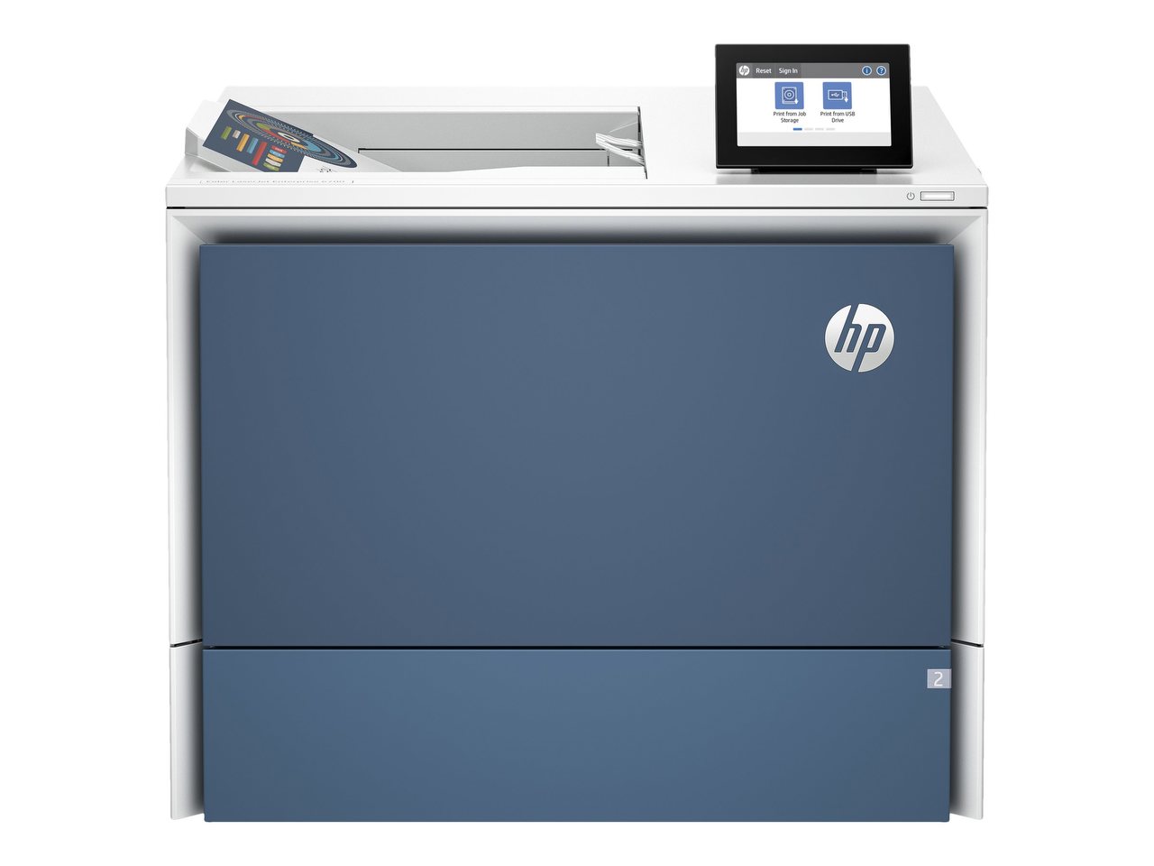 HP LaserJet Enterprise Color 6701dn - LAN, Duplex | Blau/Weiß