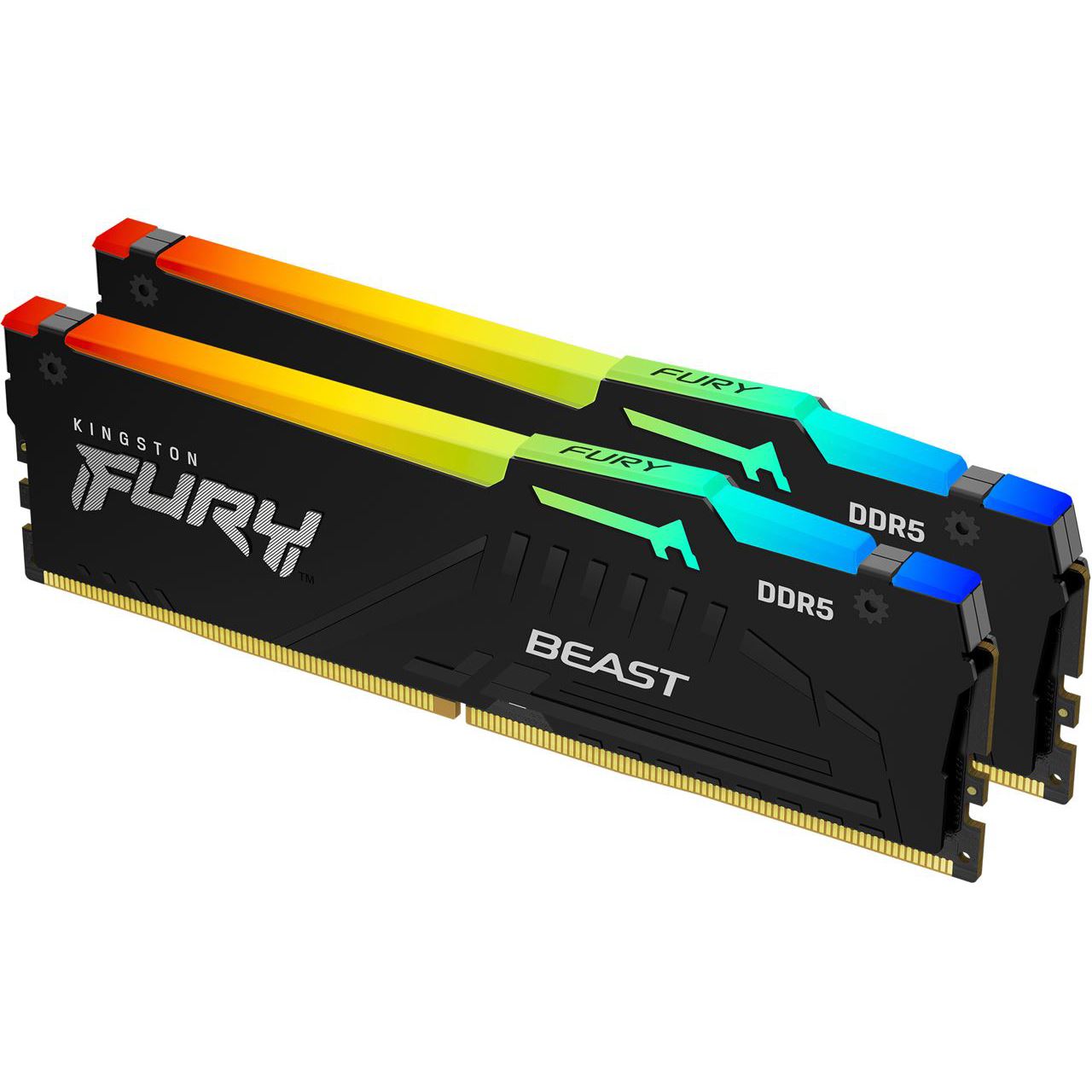 32 GB Kingston FURY DIMM DDR5-6000 | FURY Beast RGB, INTEL XMP | schwarz