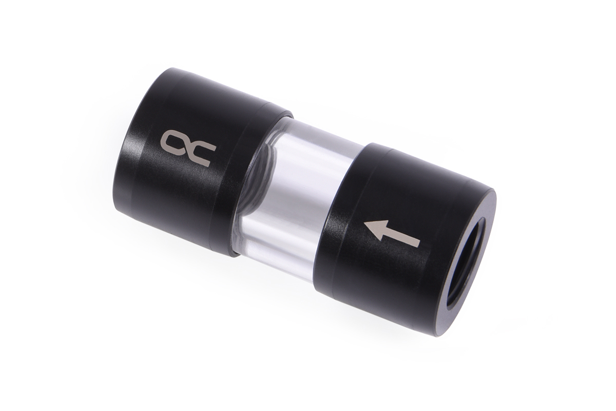 Alphacool Eiszapfen Inline Filter G1/4" IG | schwarz/transparent