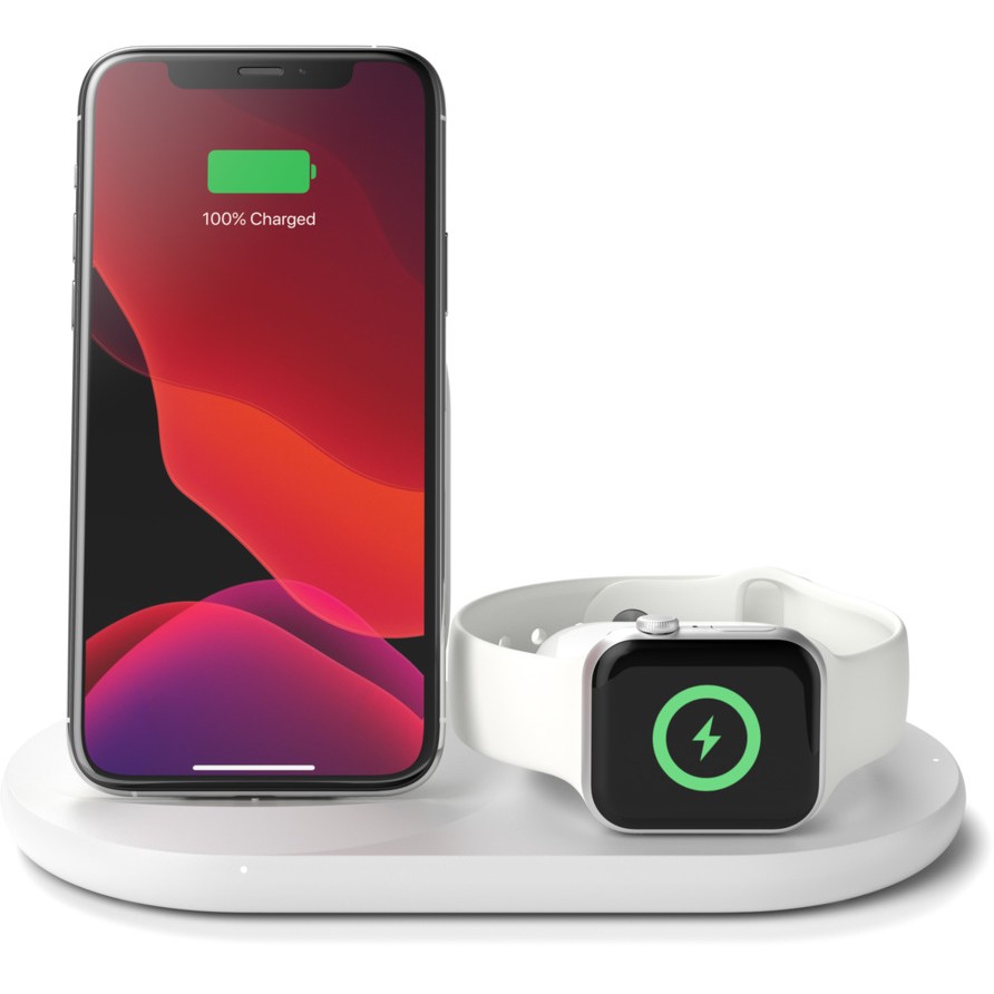 Belkin Boost Charge 3-in-1 kabelloses Ladegerät für Apple Devices White