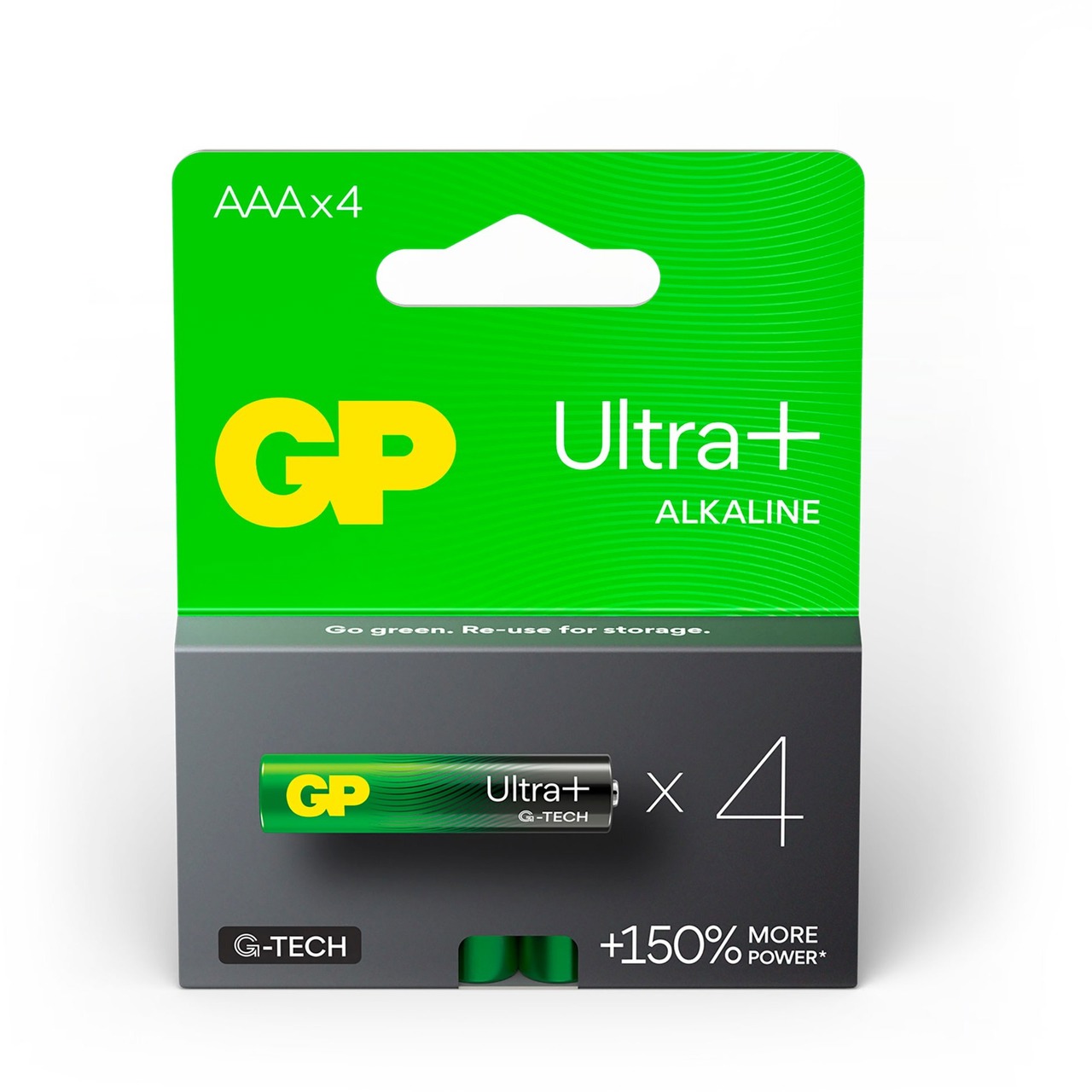 GP Batteries GP Ultra Plus Alkaline Batterie AAA Micro Longlife, LR03, 1,5Volt